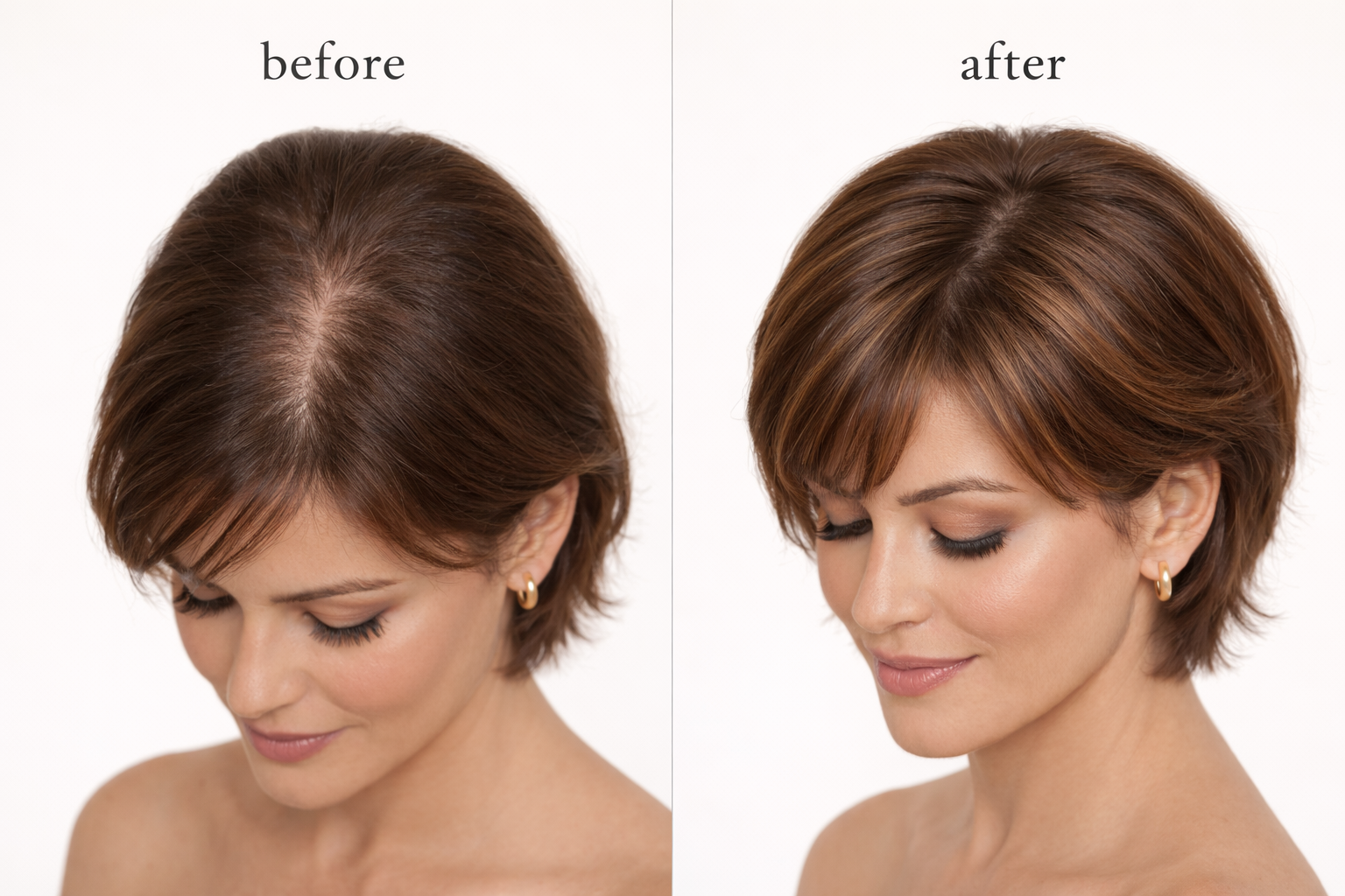 short hair topper